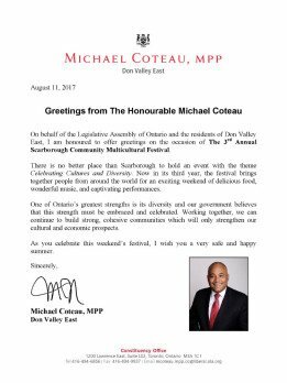 Letter Michael Coteau